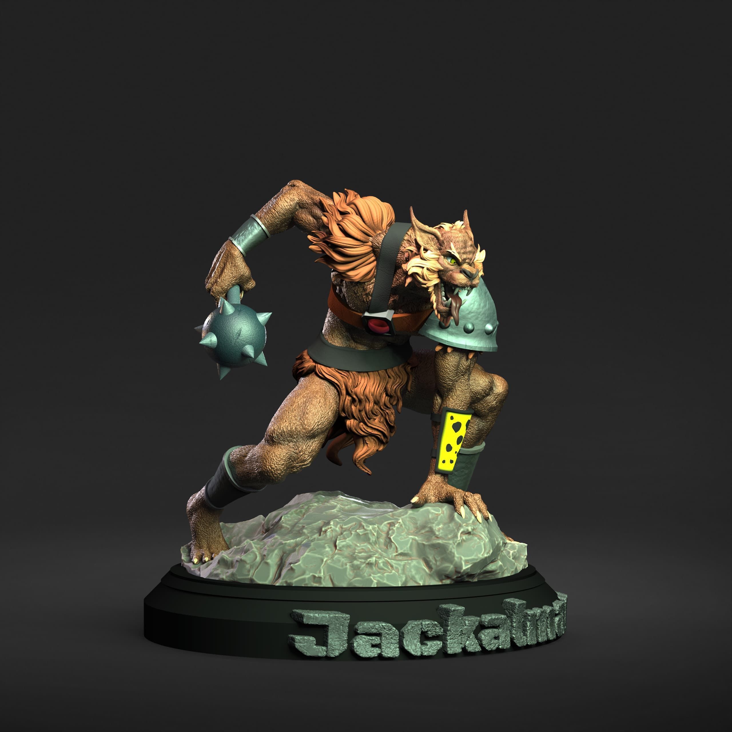Jackalman Thundercats Lunatacs STL 3d printing collectibles 3D print model_9