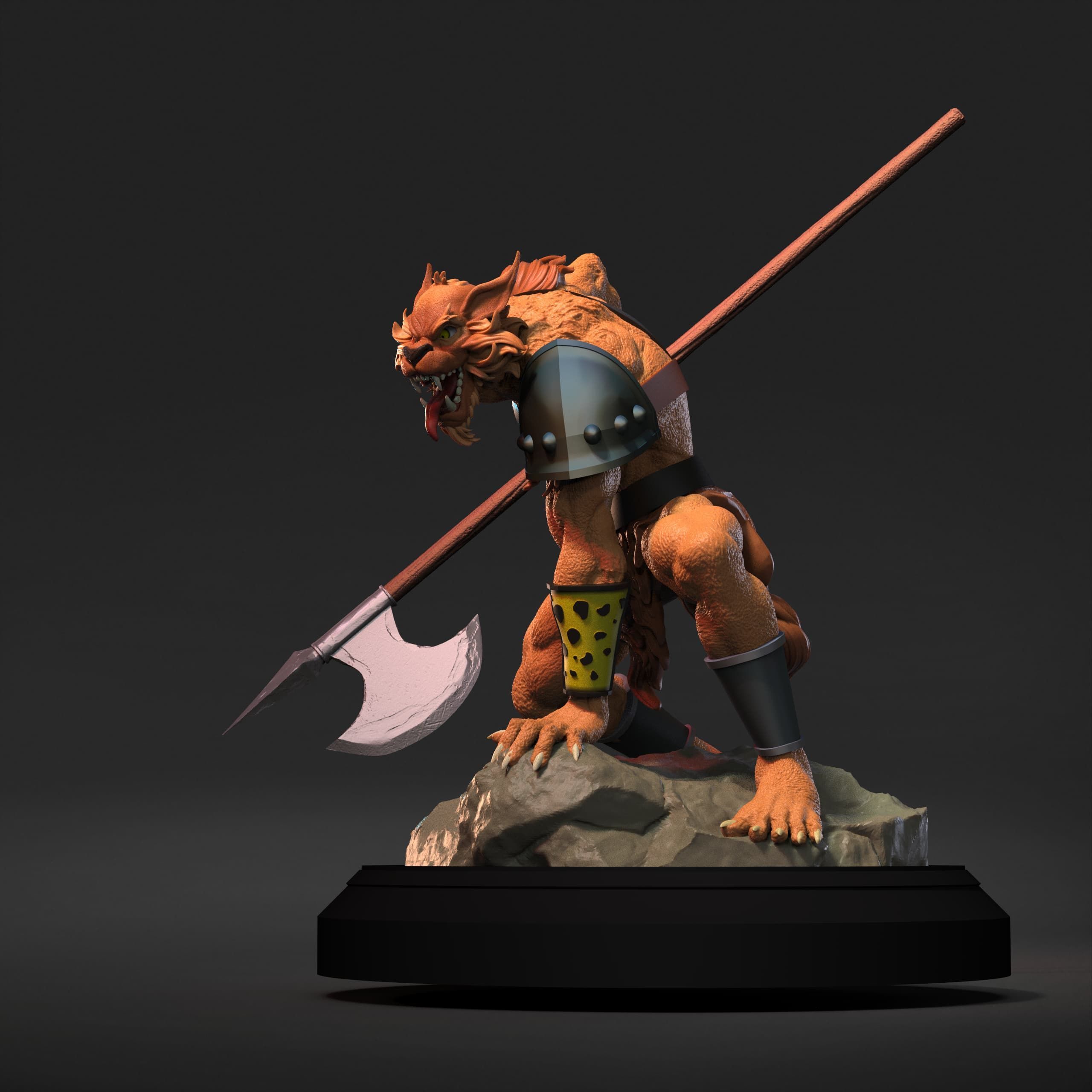 Jackalman Thundercats Lunatacs STL 3d printing collectibles 3D print model_3