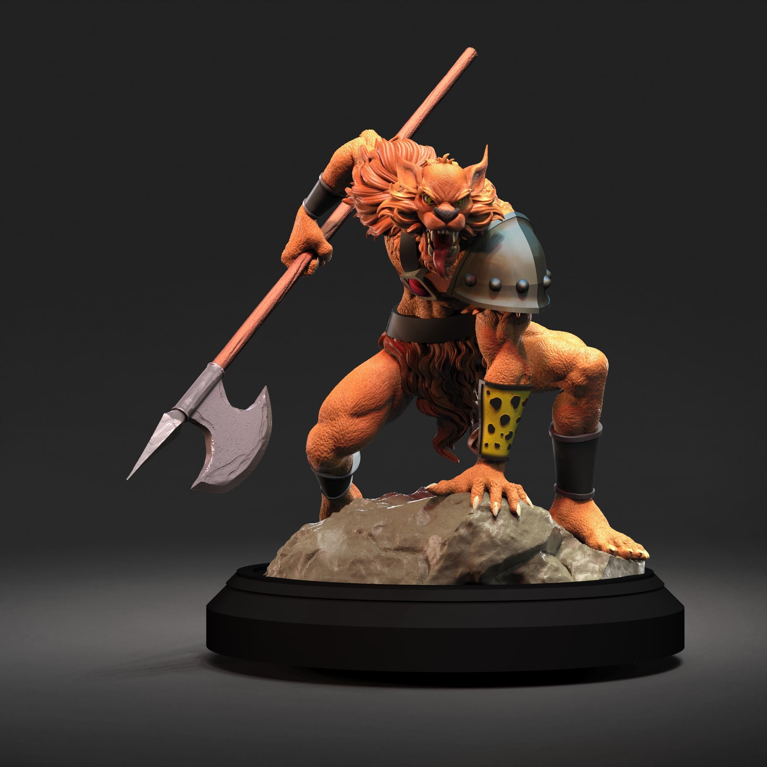 Jackalman Thundercats Lunatacs STL 3d printing collectibles 3D print model_2