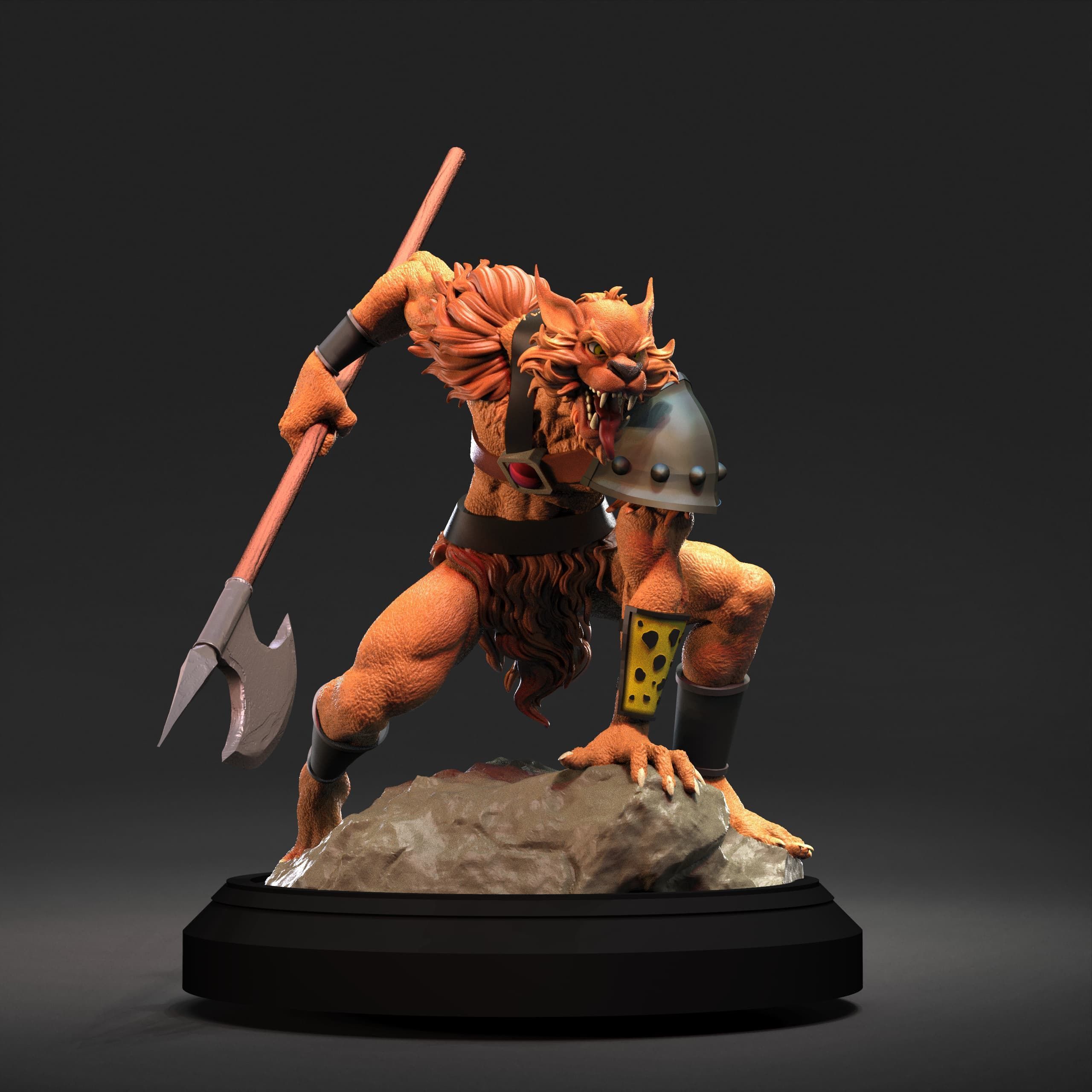 Jackalman Thundercats Lunatacs STL 3d printing collectibles 3D print model_1