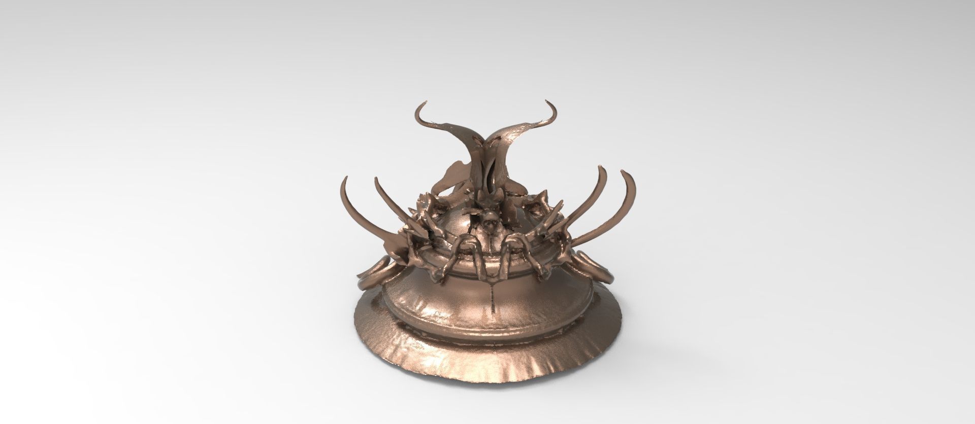 Halloween ivy stand curve  3D model_1