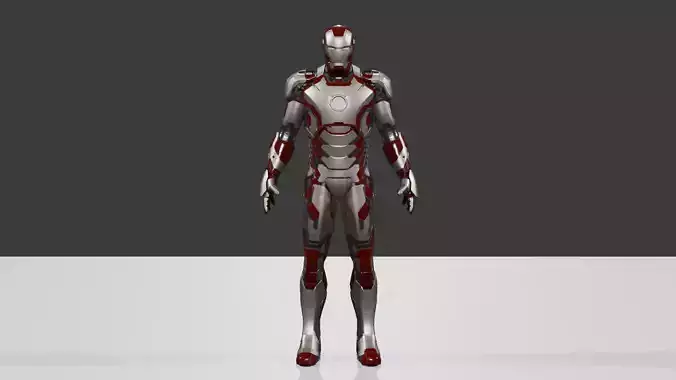 Iron Man MK 42 - Rig 3D model