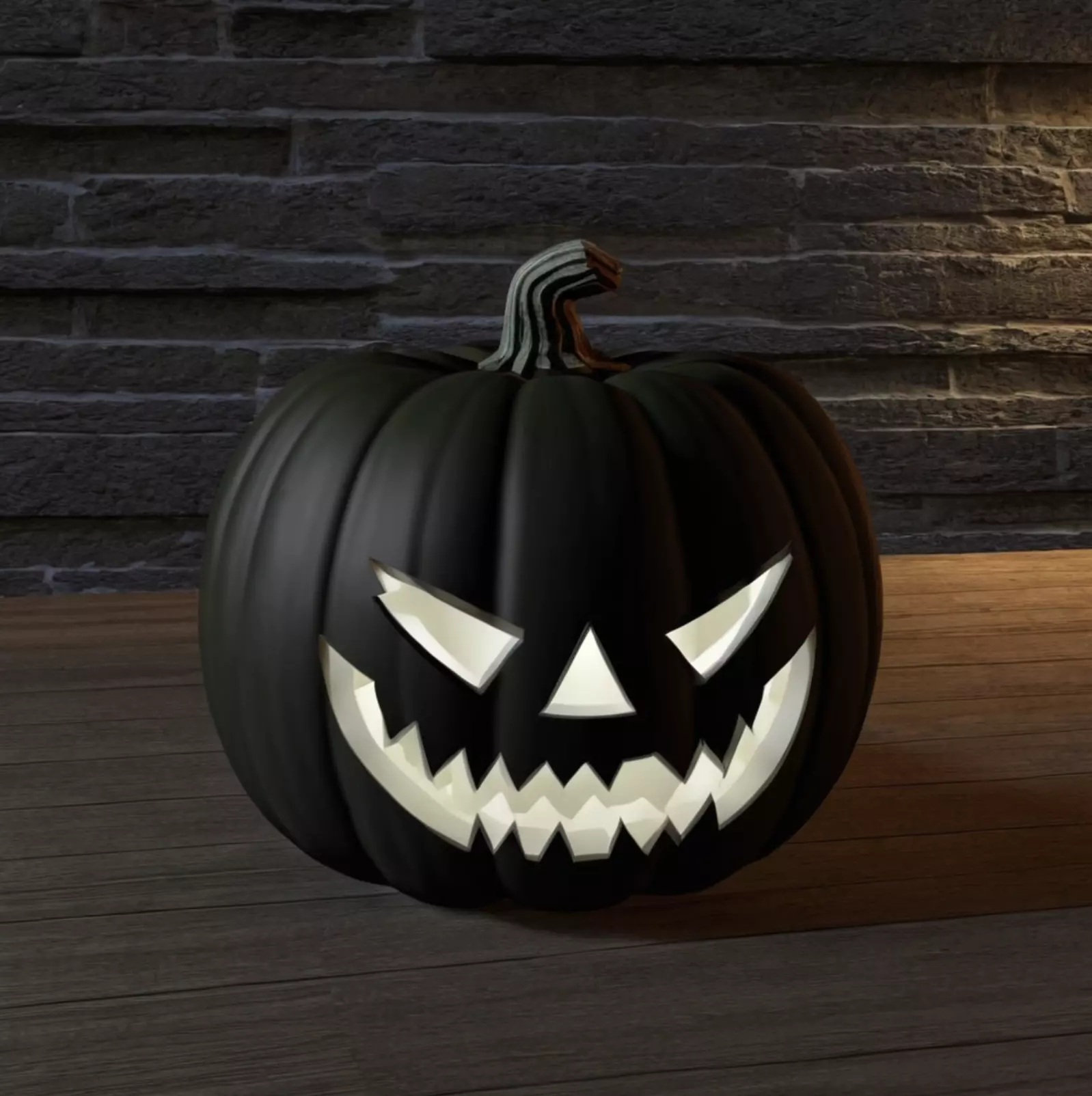 A carved pumpkin Free 3D model
