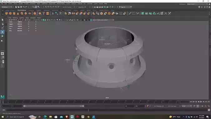 Spider Man web shooter 3D print model
