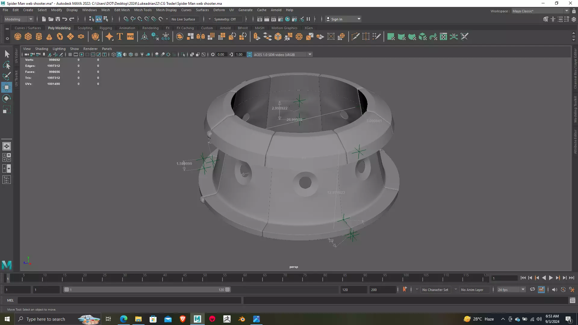 Spider Man web shooter 3D print model_0
