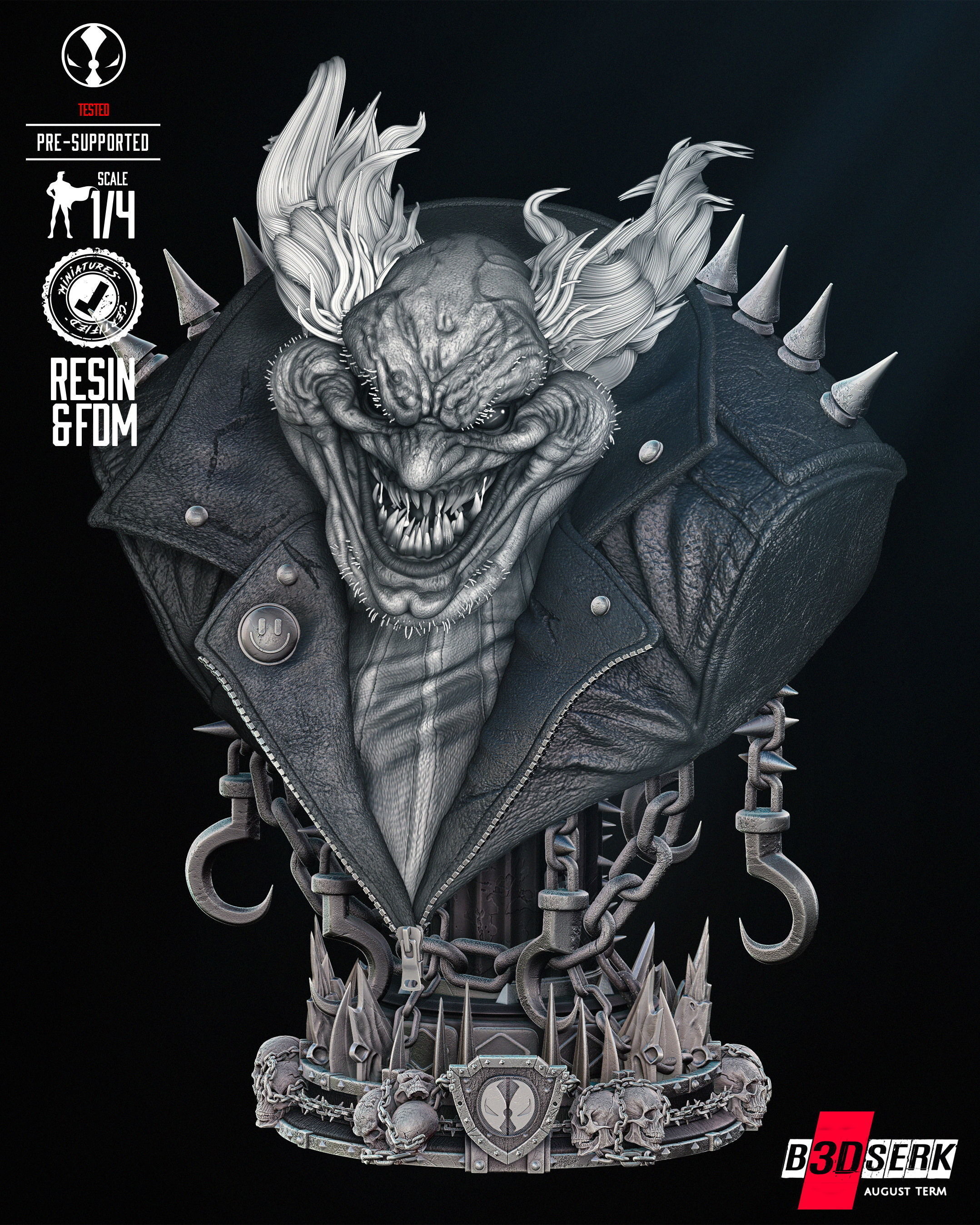 B3DSERK Violator Bust  3D print model_13