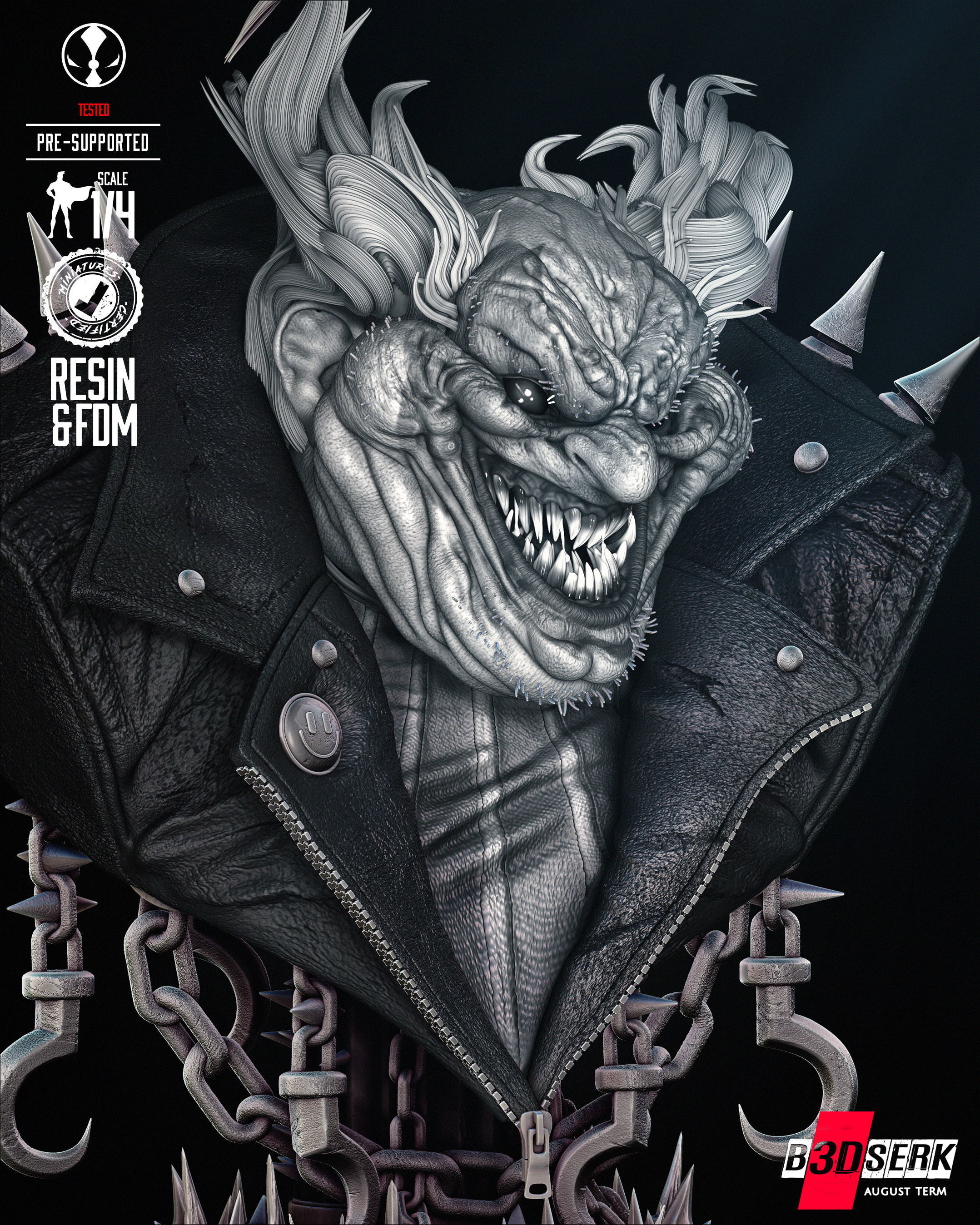 B3DSERK Violator Bust  3D print model_38