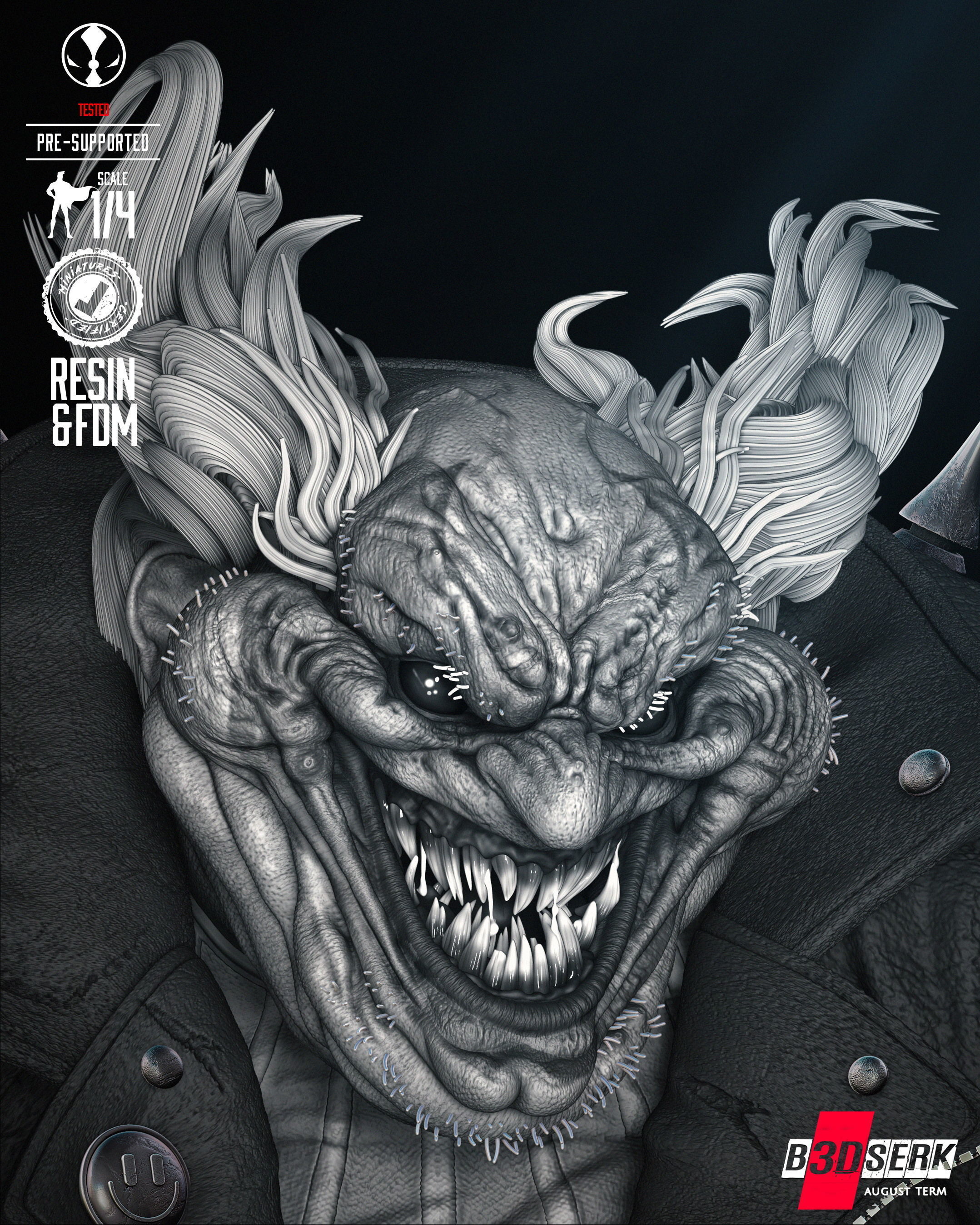 B3DSERK Violator Bust  3D print model_35