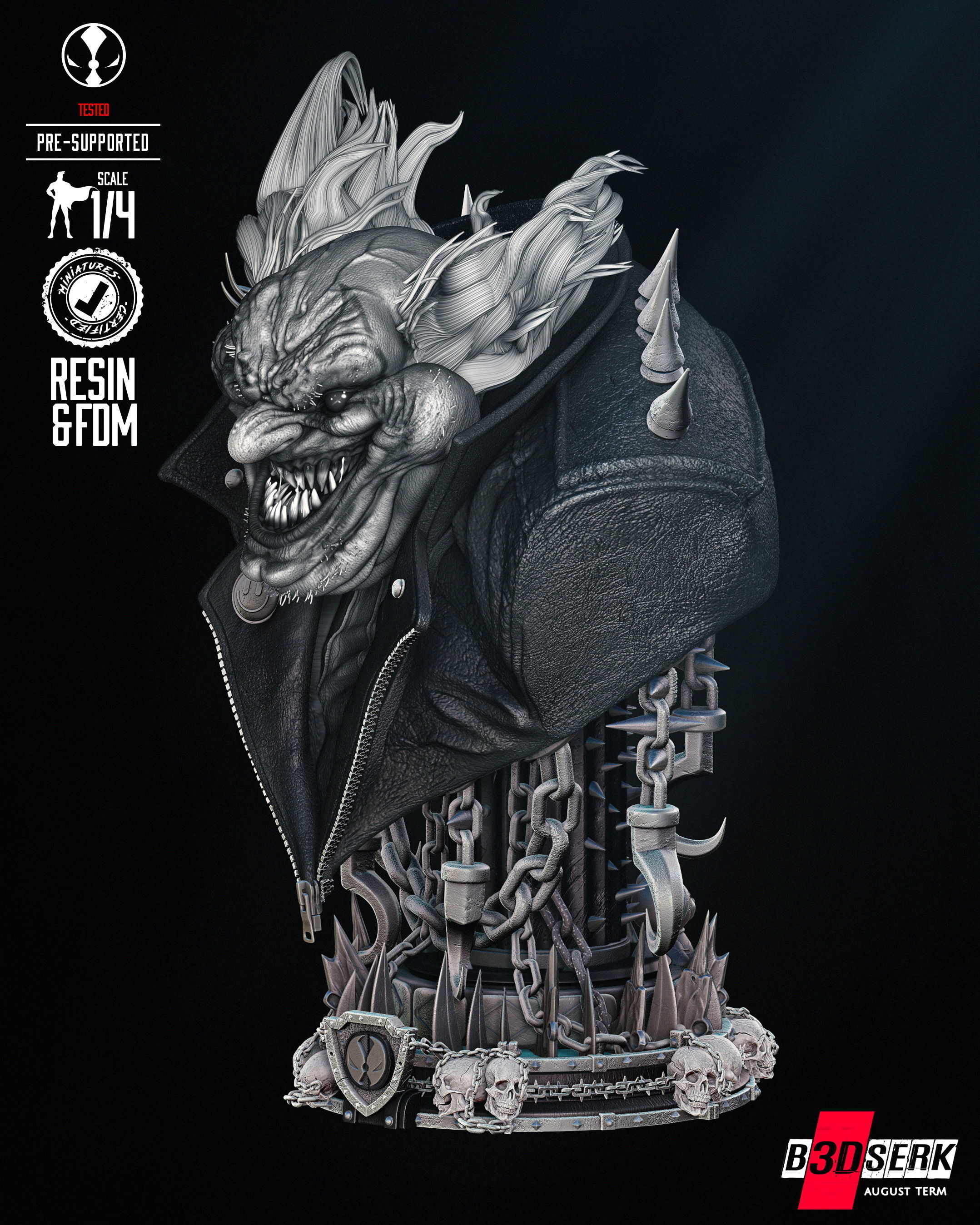 B3DSERK Violator Bust  3D print model_14