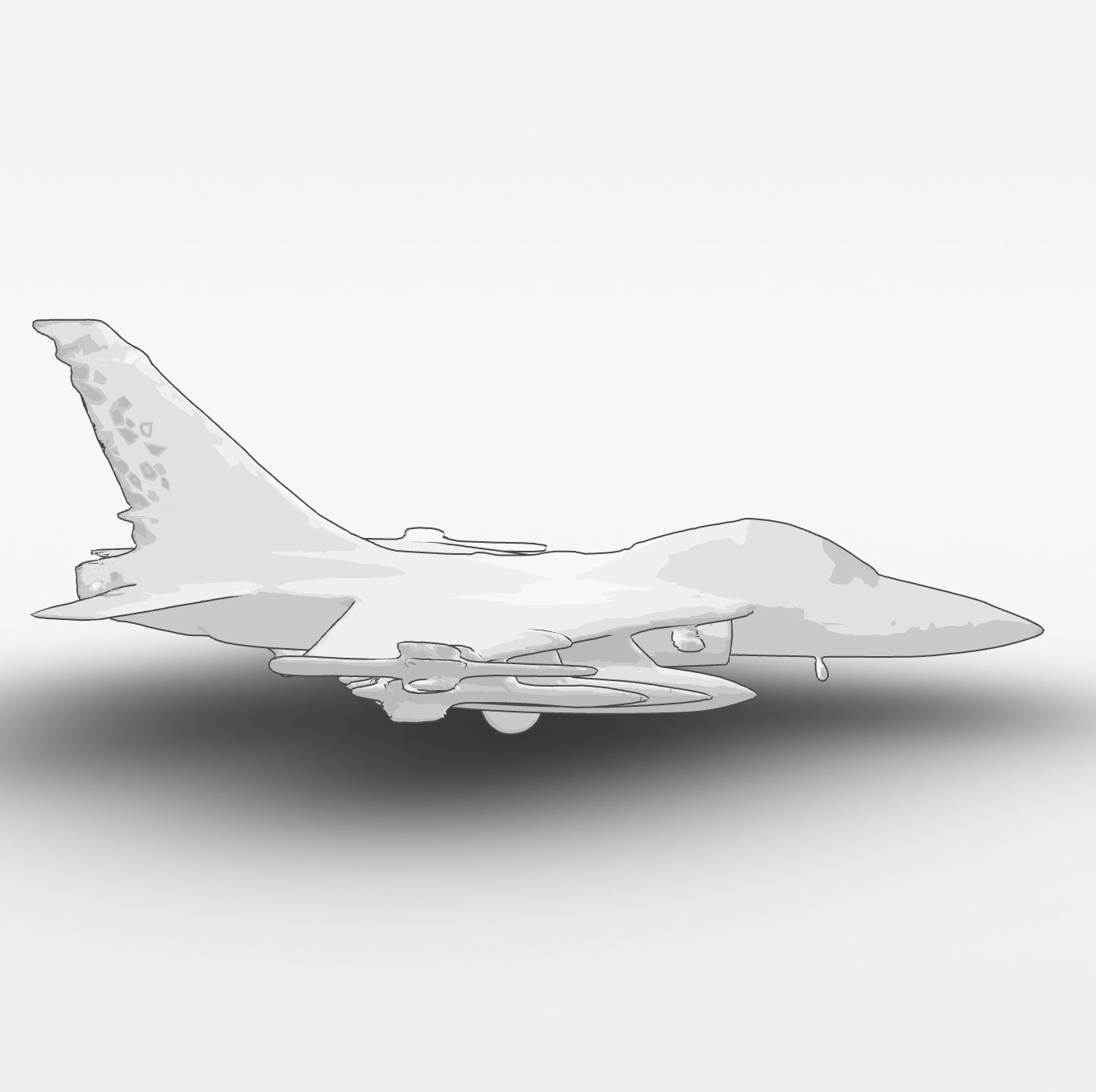 Saab JAS 39 Gripen  3D model_6