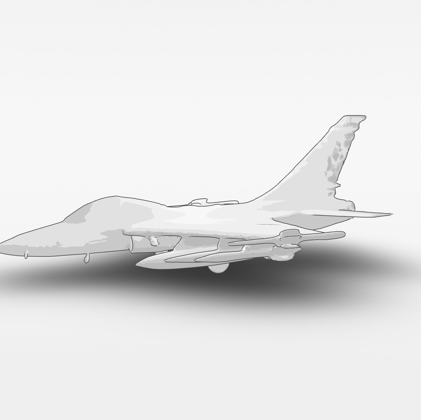 Saab JAS 39 Gripen  3D model_3