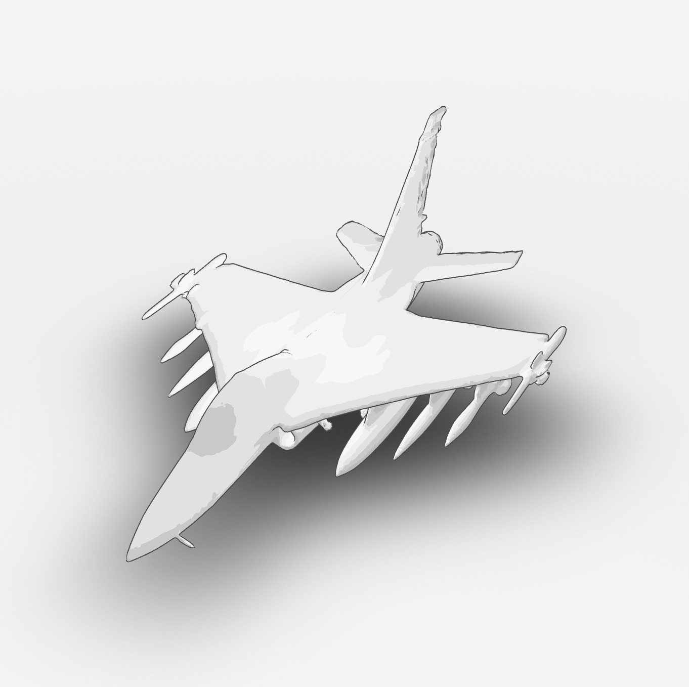 Saab JAS 39 Gripen  3D model_2