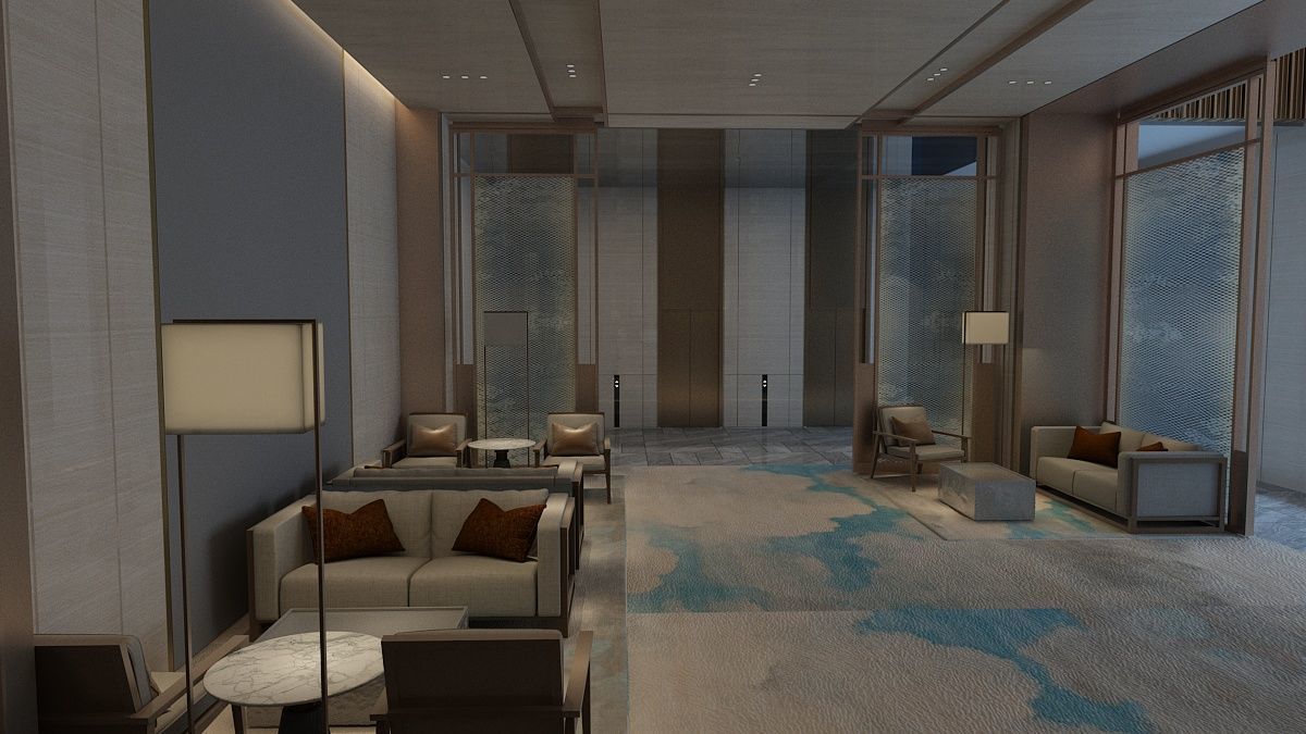 The Hotel Lobby 15 3D model_6