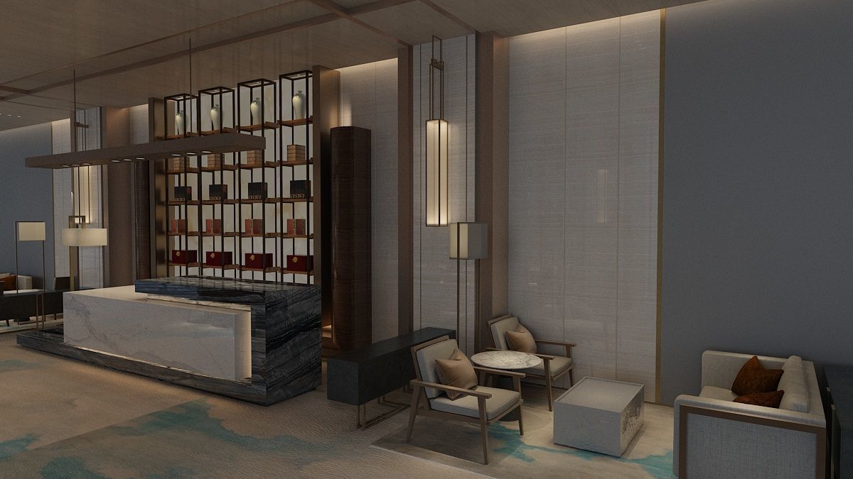 The Hotel Lobby 15 3D model_9