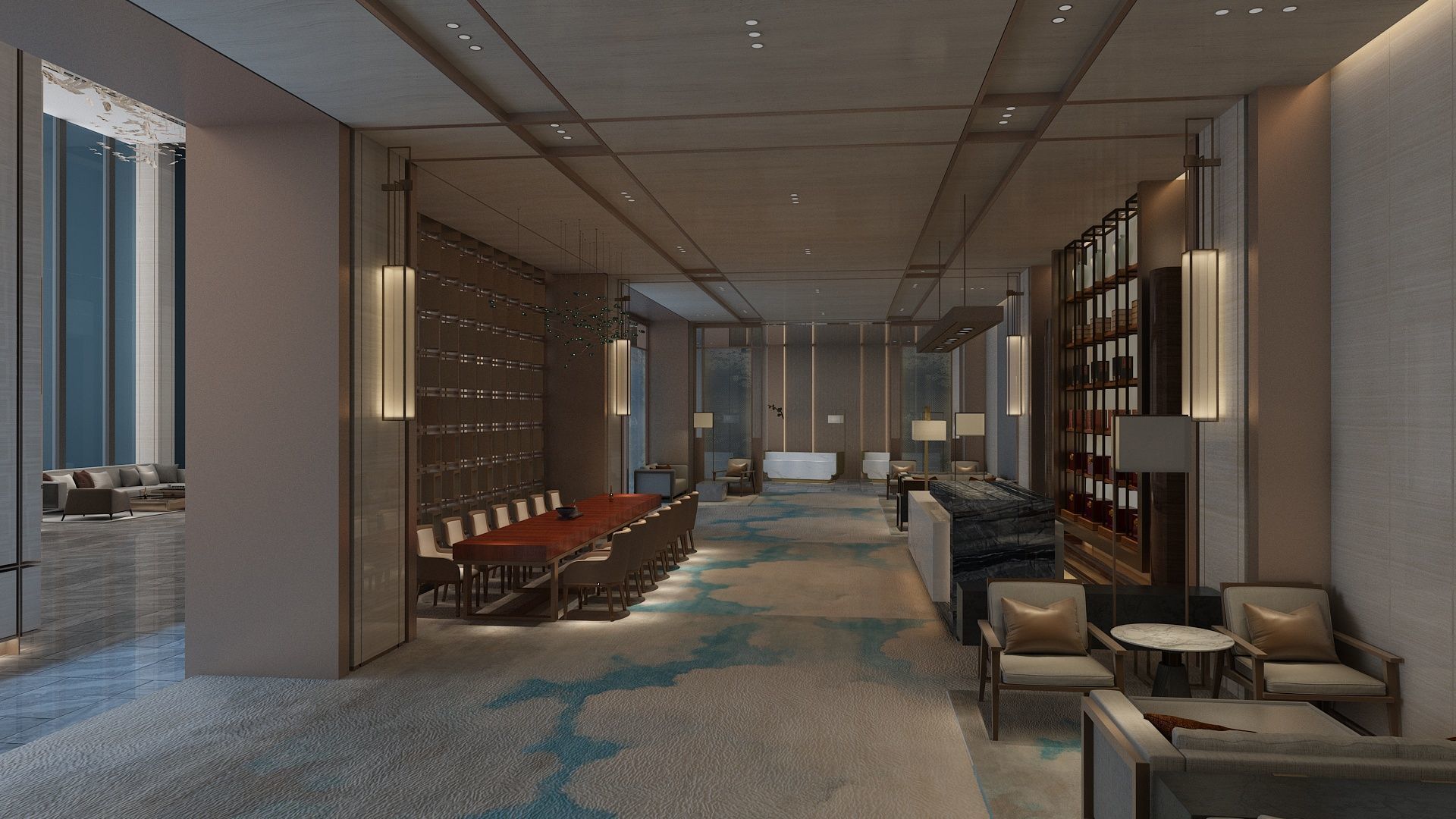 The Hotel Lobby 15 3D model_3