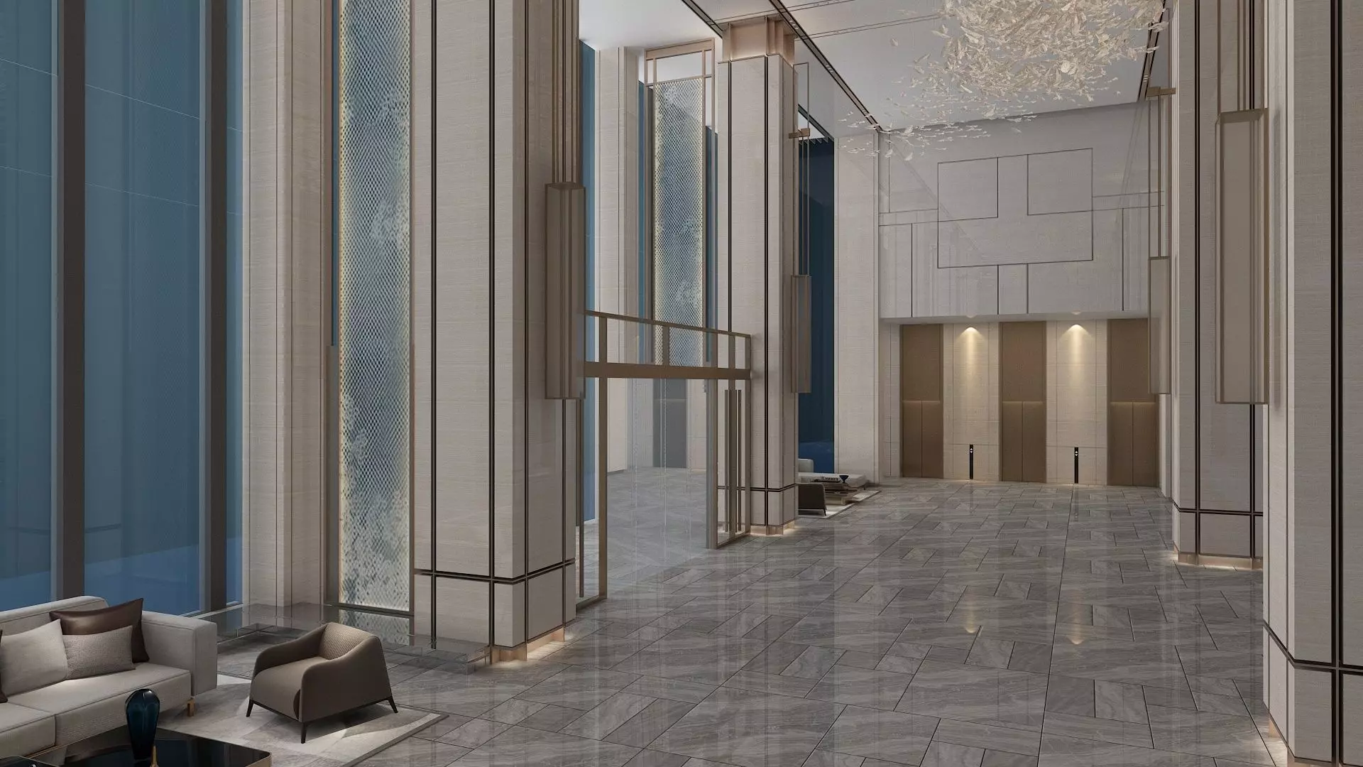 The Hotel Lobby 15 3D model_0