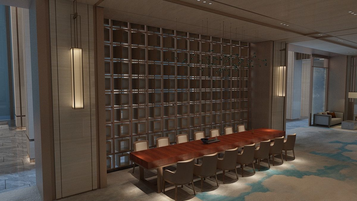 The Hotel Lobby 15 3D model_8