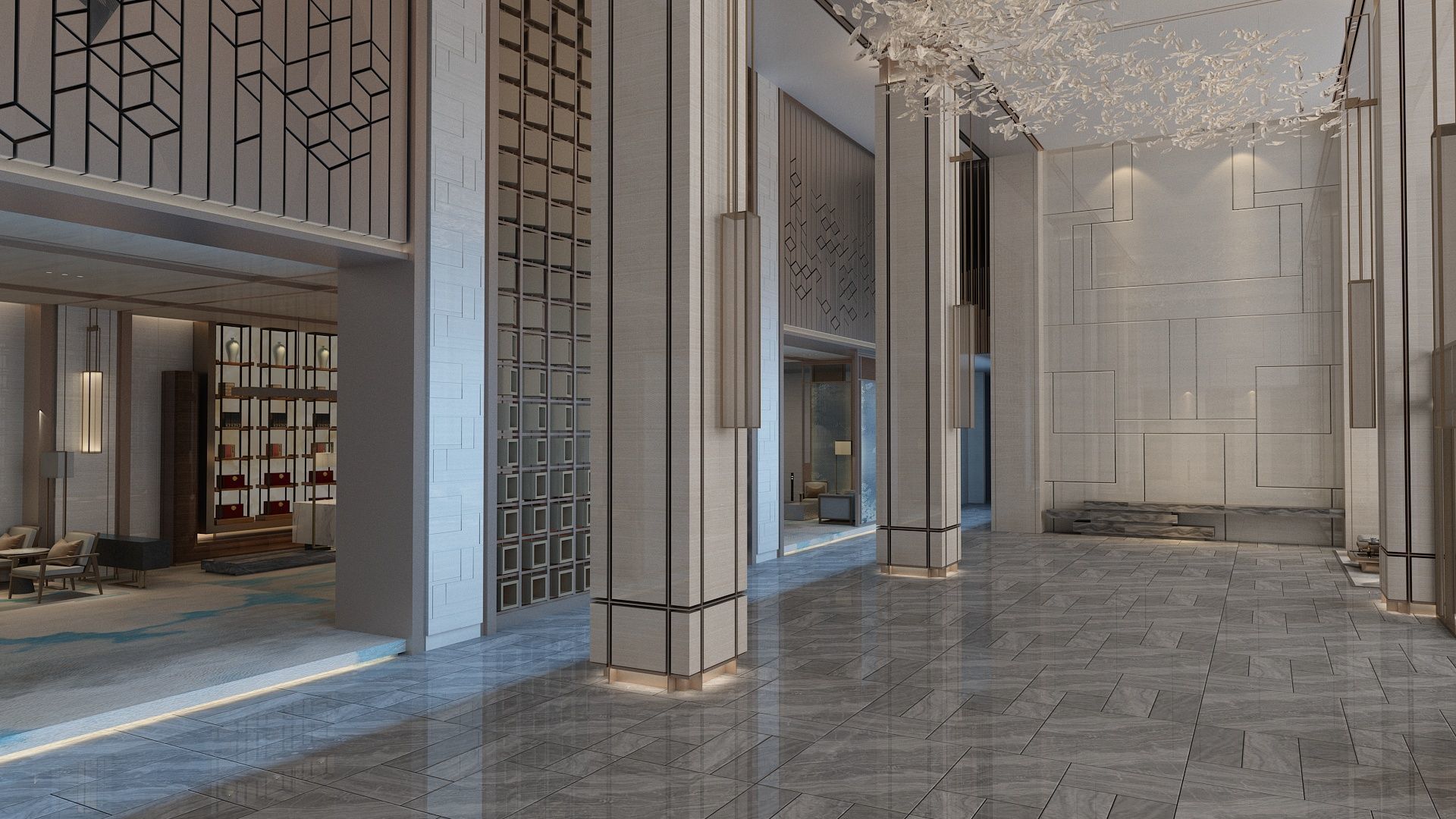 The Hotel Lobby 15 3D model_2