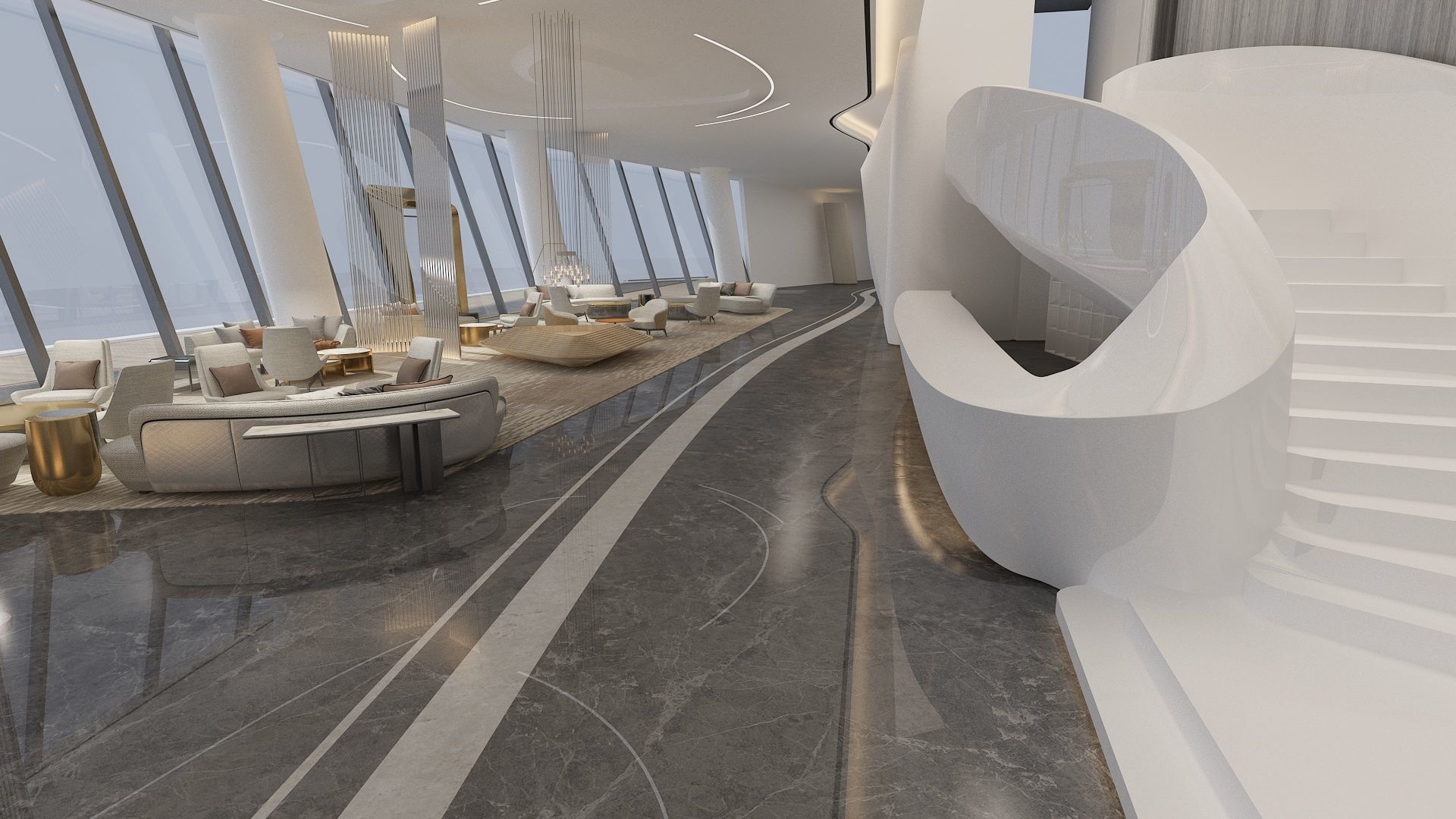 The Hotel Lobby 5 3D model_3