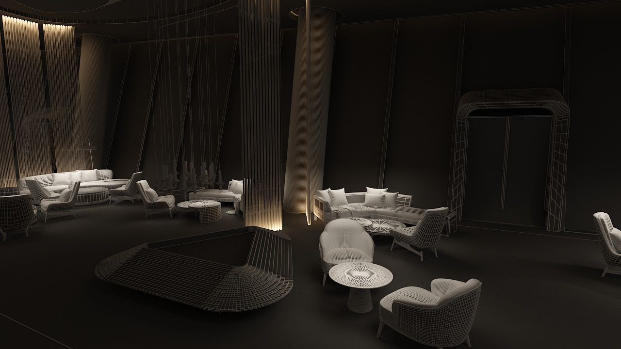 The Hotel Lobby 5 3D model_18