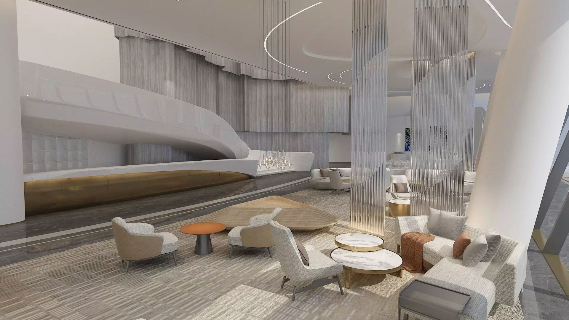 The Hotel Lobby 5 3D model_0