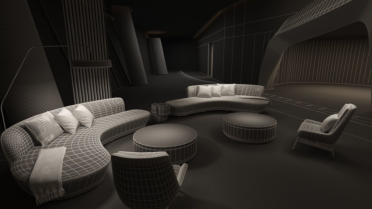 The Hotel Lobby 5 3D model_22
