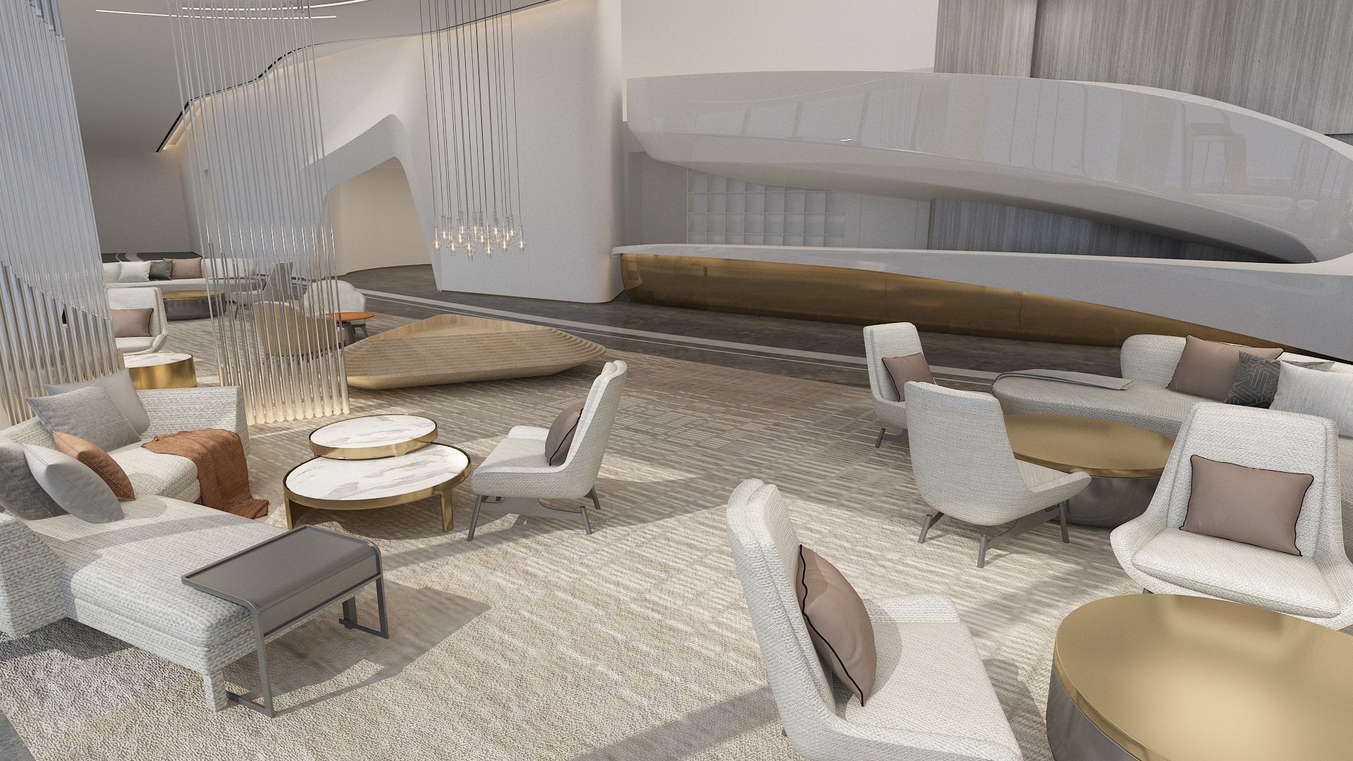 The Hotel Lobby 5 3D model_4