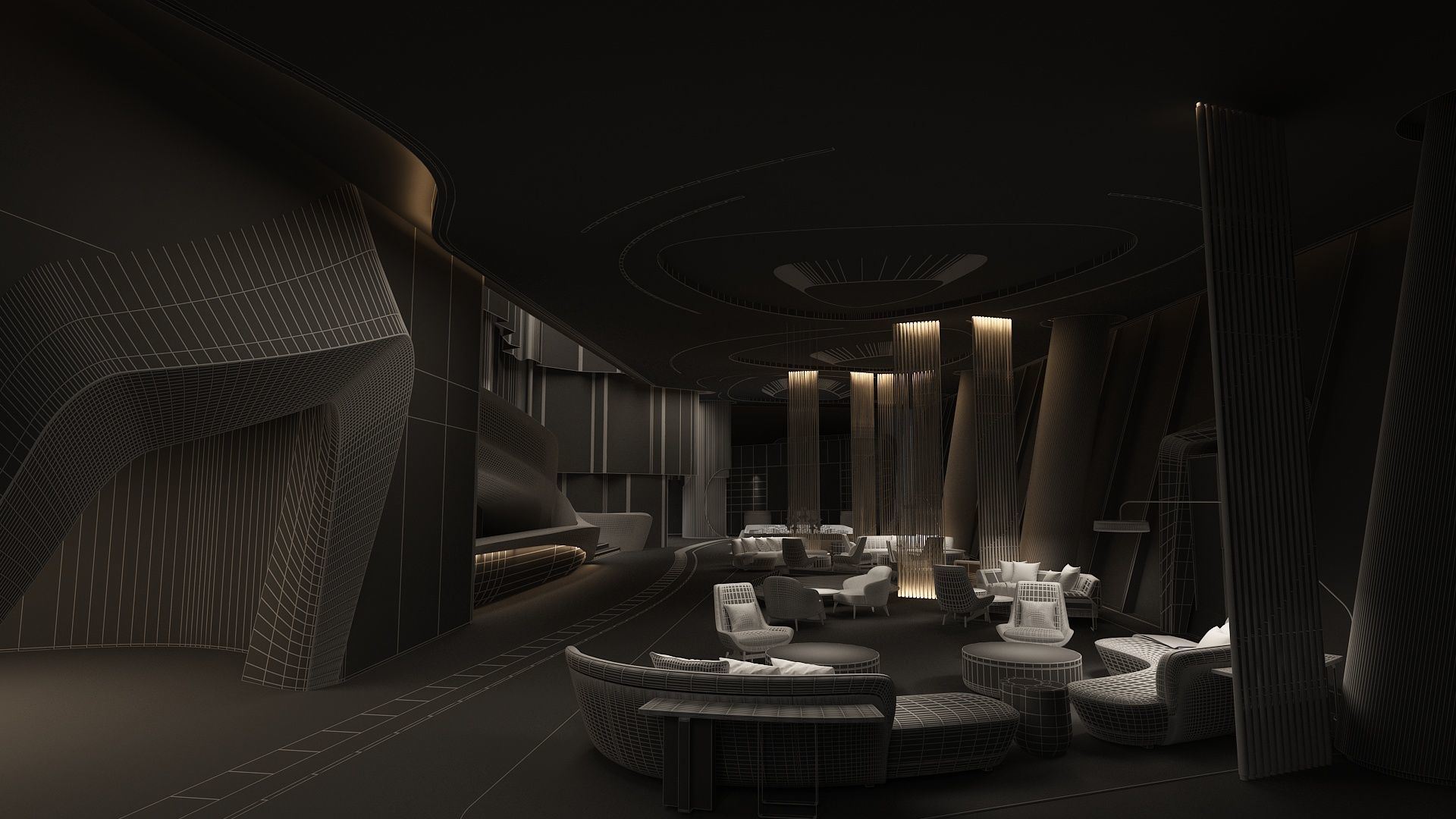 The Hotel Lobby 5 3D model_15