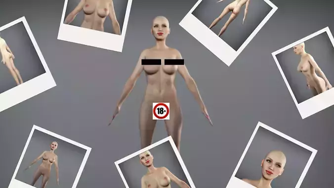 Realistic Nude Female Character - Janney