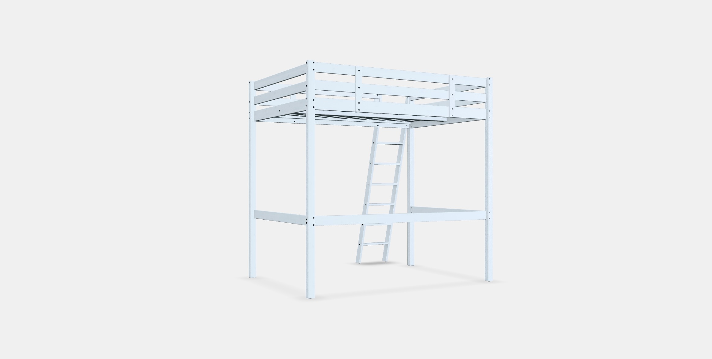 STORA Loft bed frame Low-poly 3D model_16