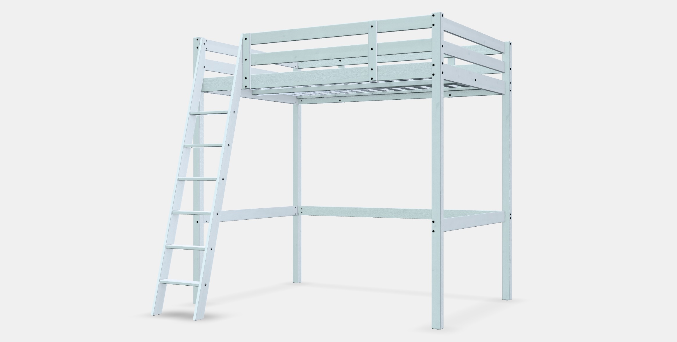 STORA Loft bed frame Low-poly 3D model_13