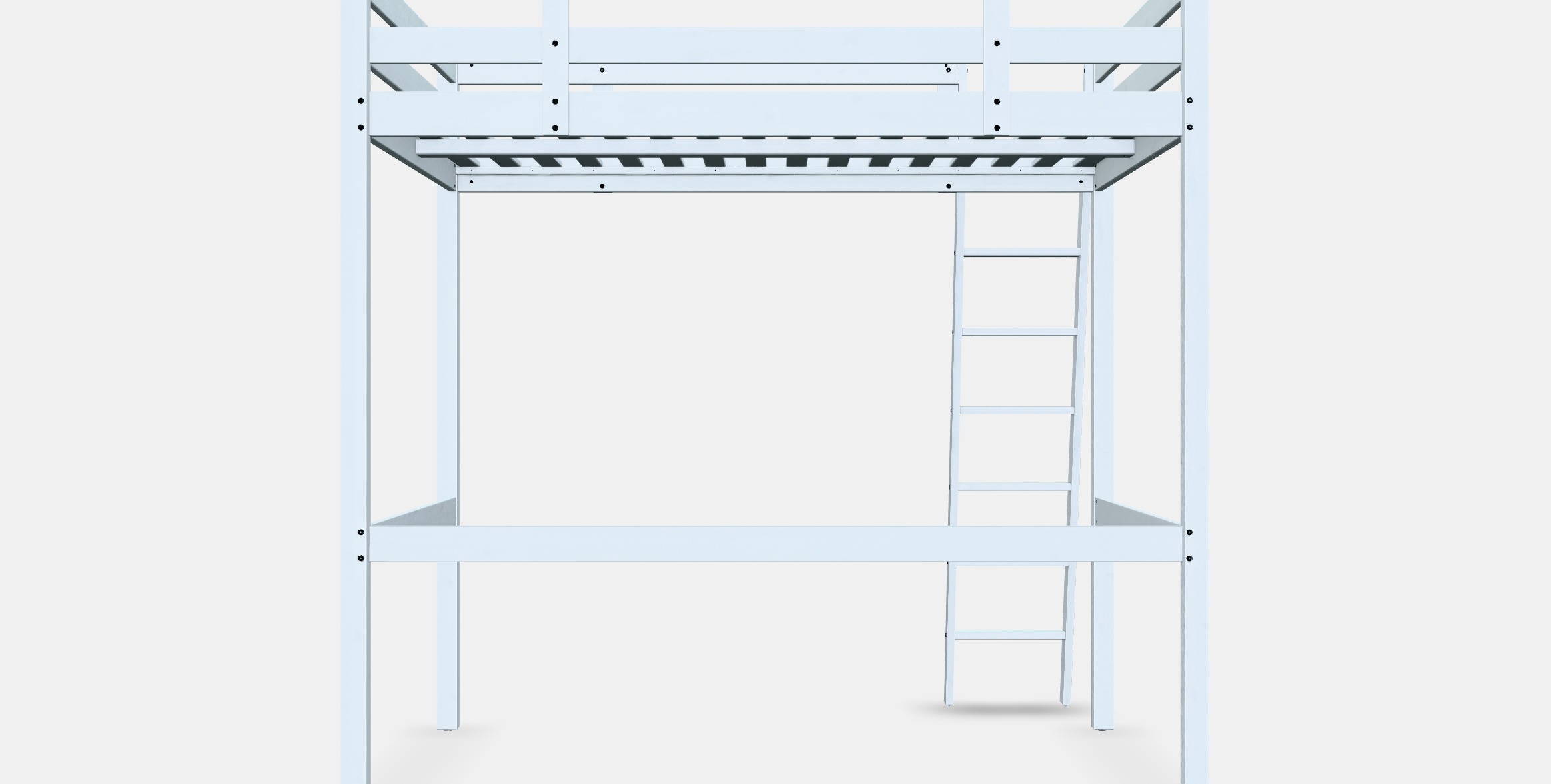 STORA Loft bed frame Low-poly 3D model_15