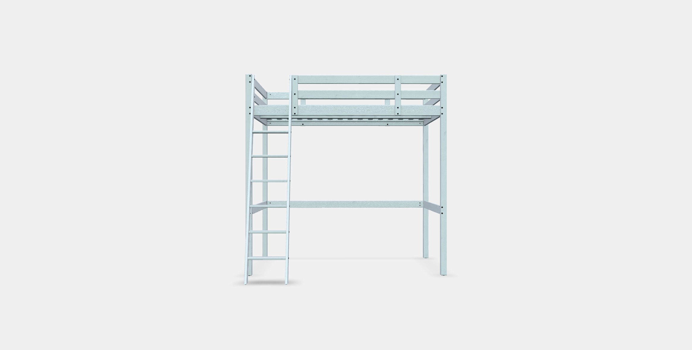 STORA Loft bed frame Low-poly 3D model_10