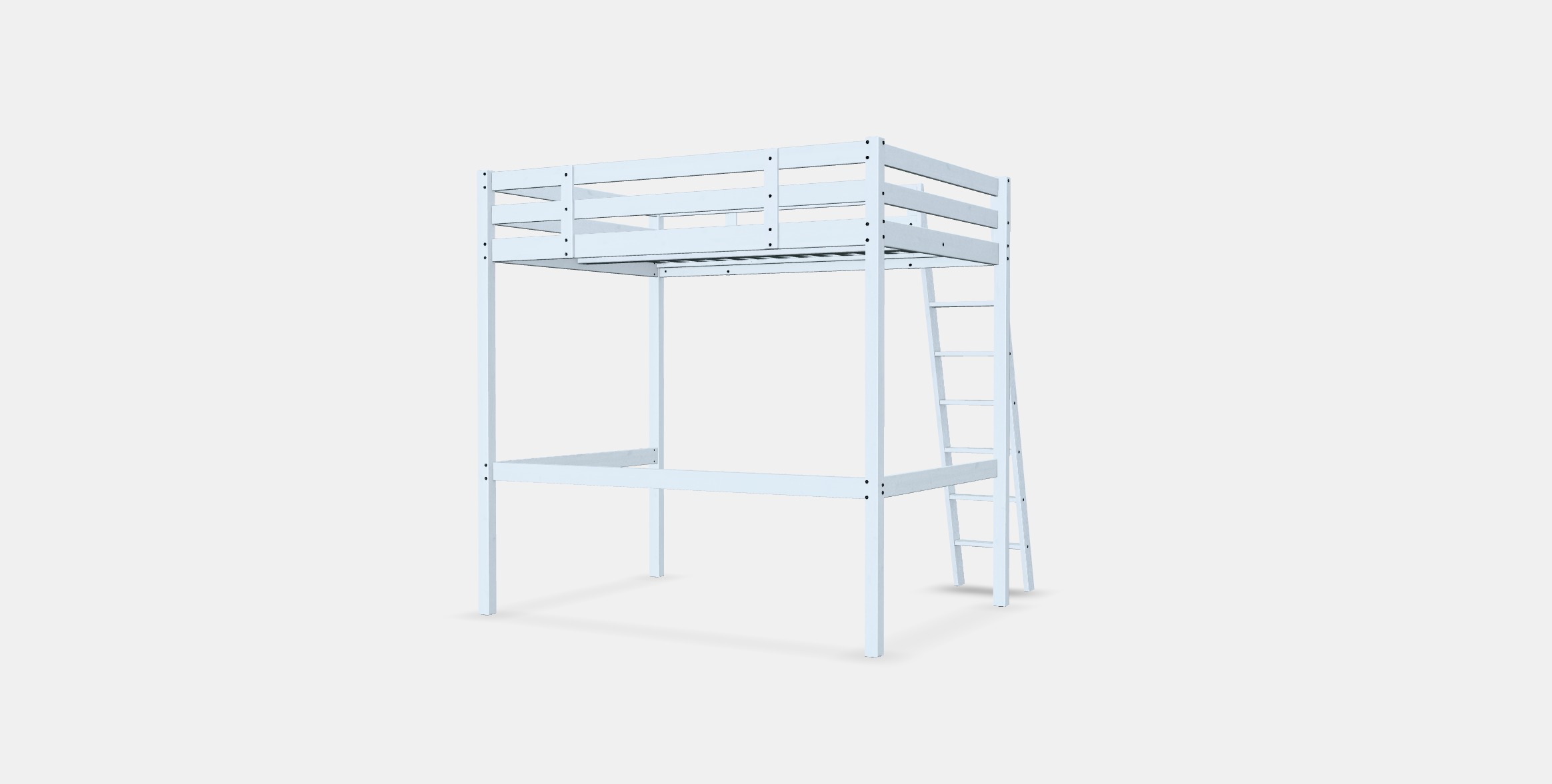 STORA Loft bed frame Low-poly 3D model_5