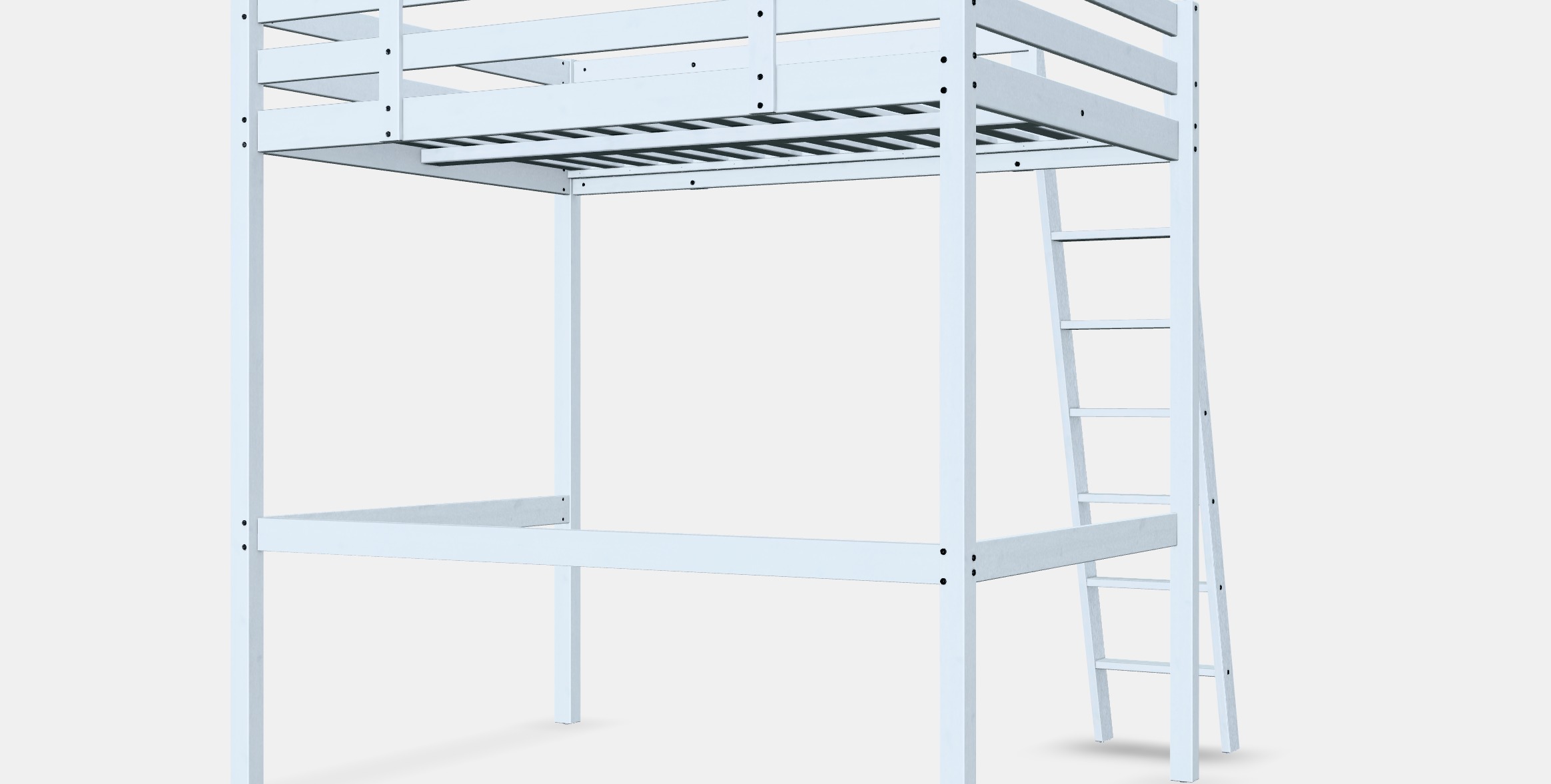 STORA Loft bed frame Low-poly 3D model_9