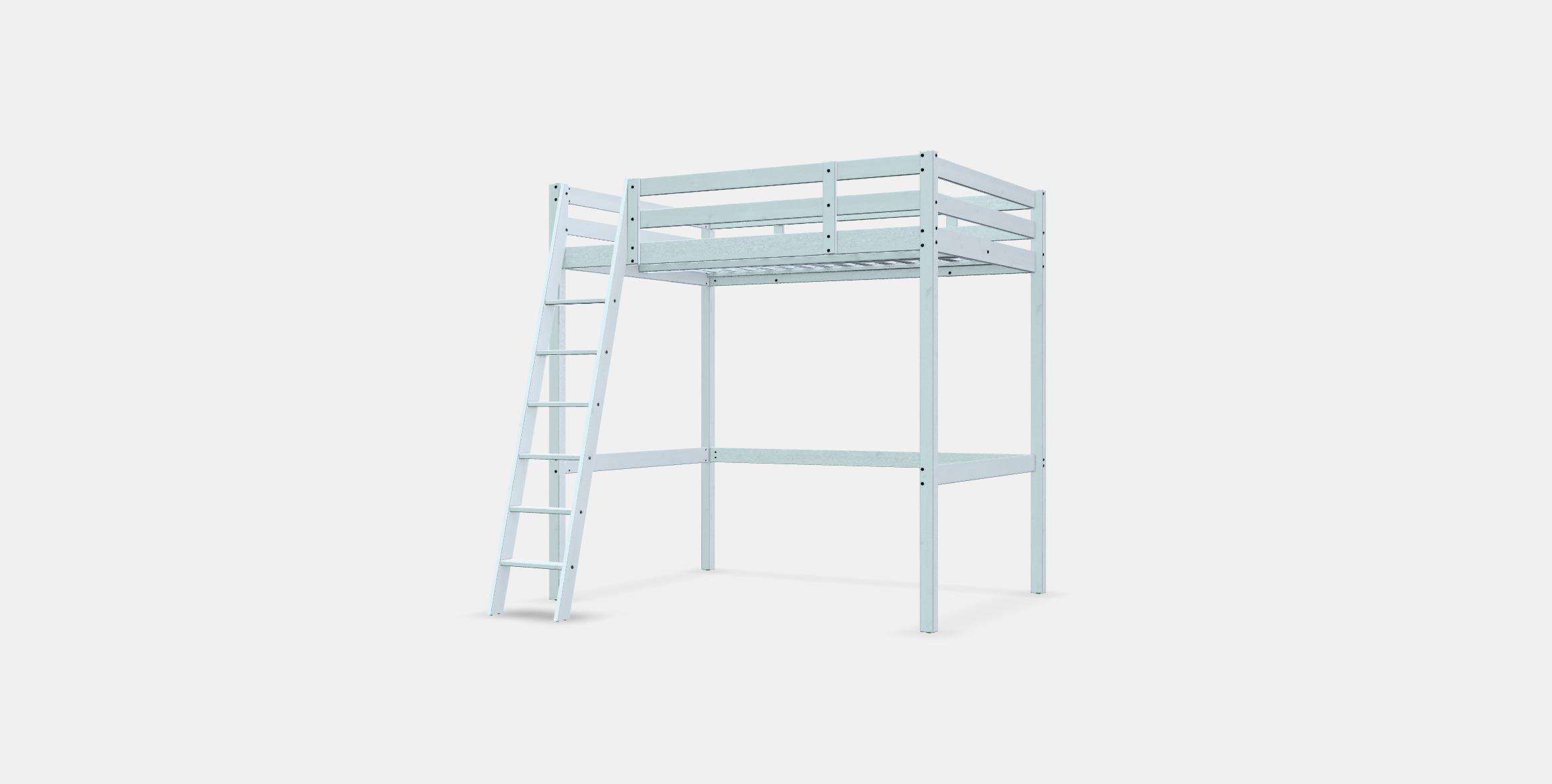 STORA Loft bed frame Low-poly 3D model_12