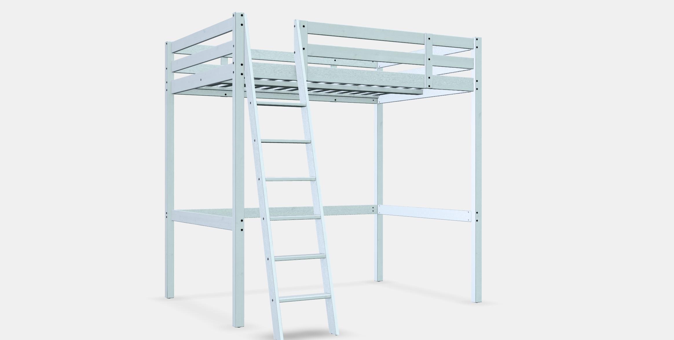 STORA Loft bed frame Low-poly 3D model_8