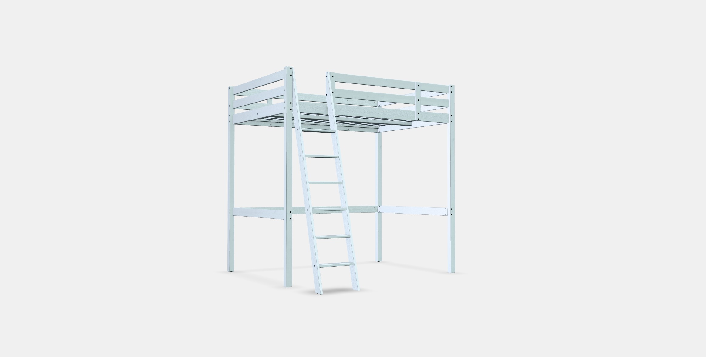 STORA Loft bed frame Low-poly 3D model_3