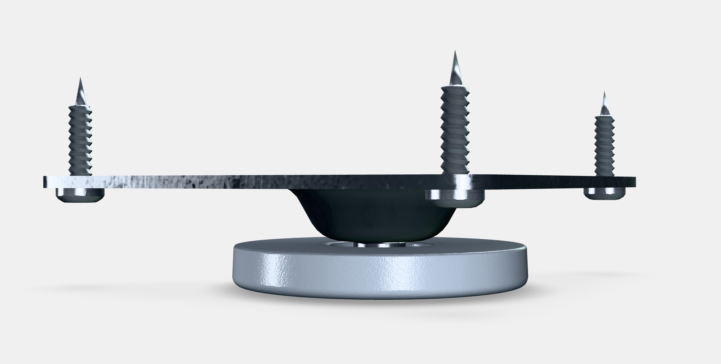 EKET Foot adjustable Low-poly 3D model_5