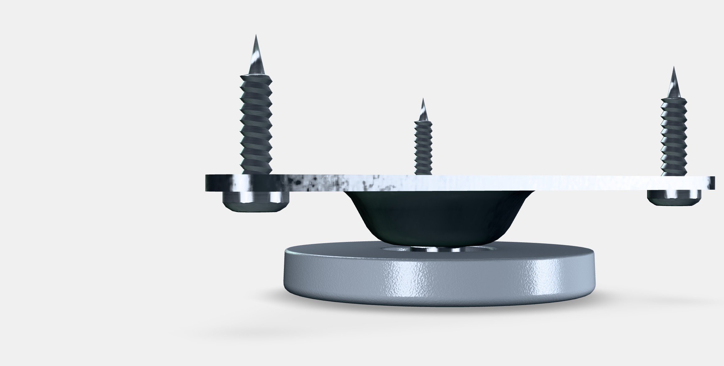 EKET Foot adjustable Low-poly 3D model_3