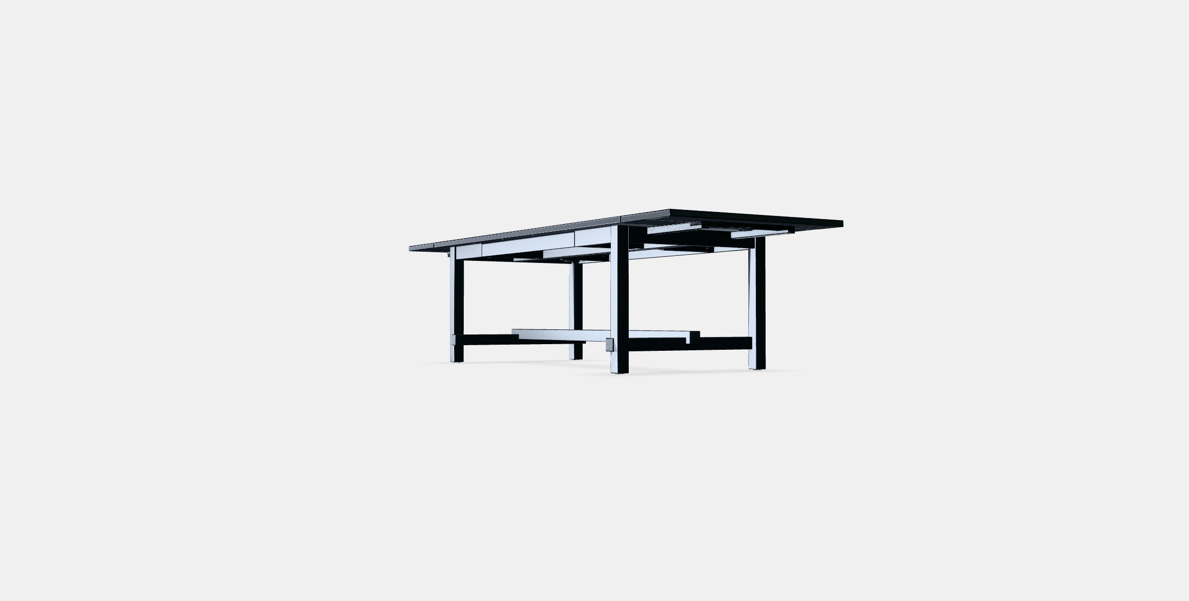 NORDVIKEN Extendable table 2 Low-poly 3D model_2