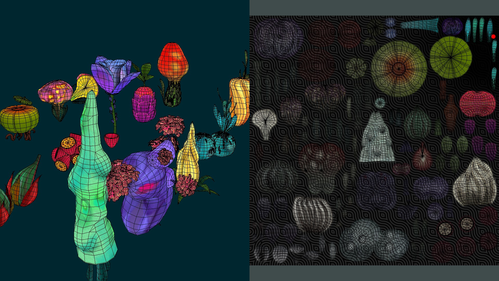 Cartoon Seaweed16 Low-poly 3D model_11