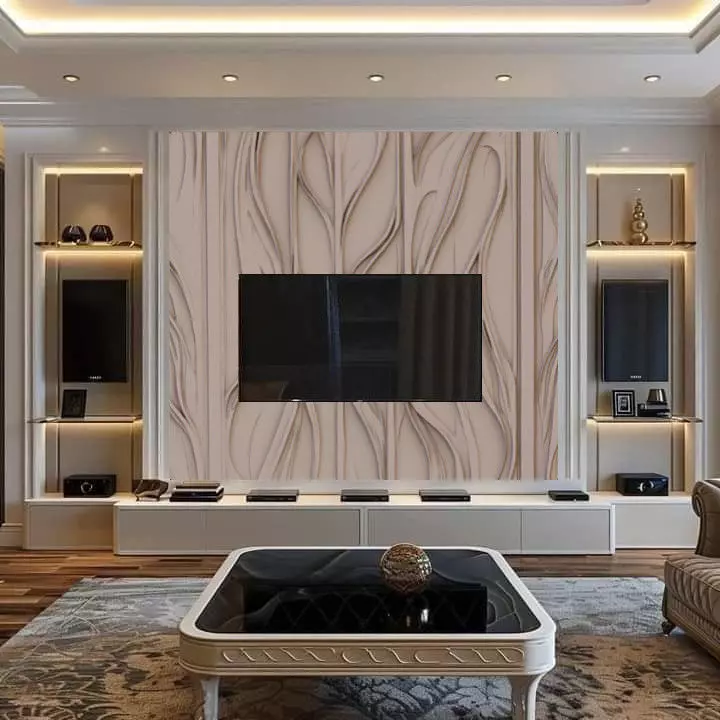 decor set wall tv panel wall relief mural CNC 66 3D model