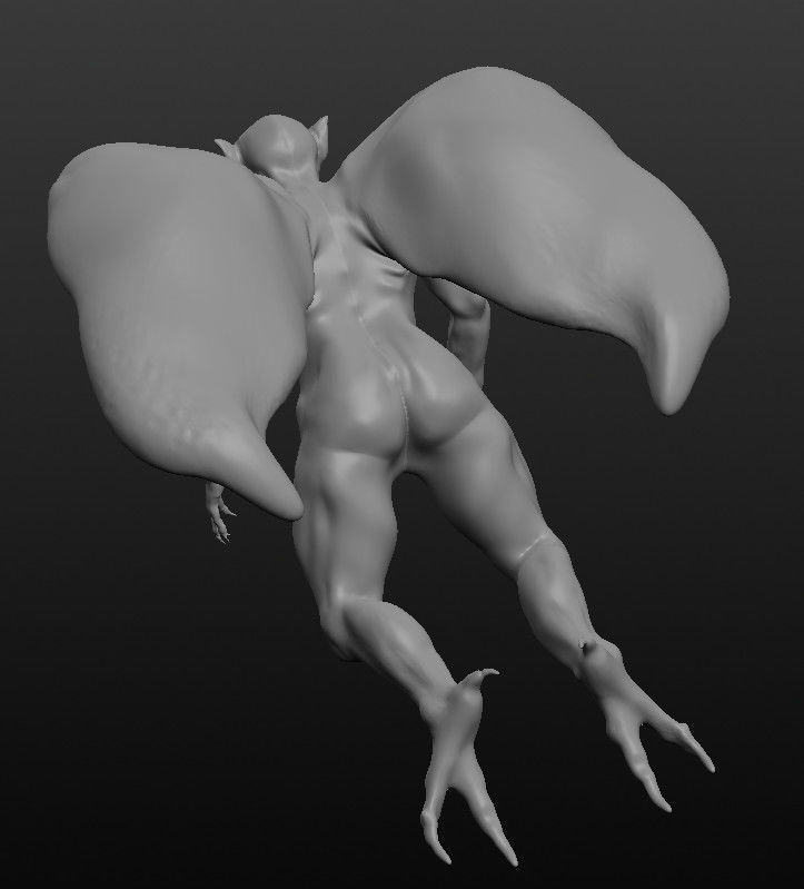 KARASU TENGU naked     Japanese monsters series vol 01 3D print model_2