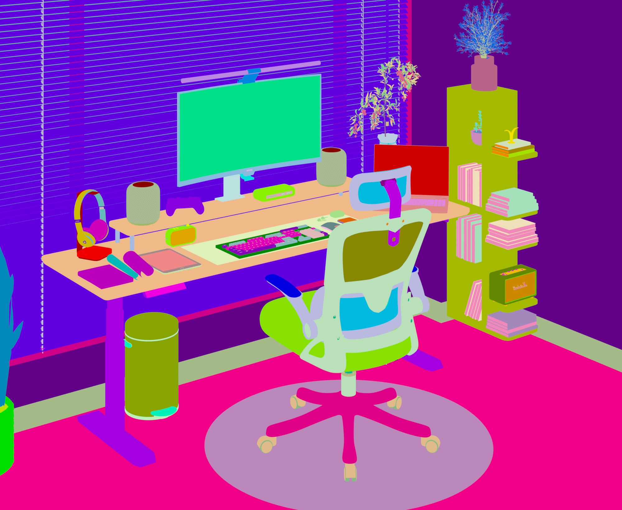 Computer Room 3D model_1