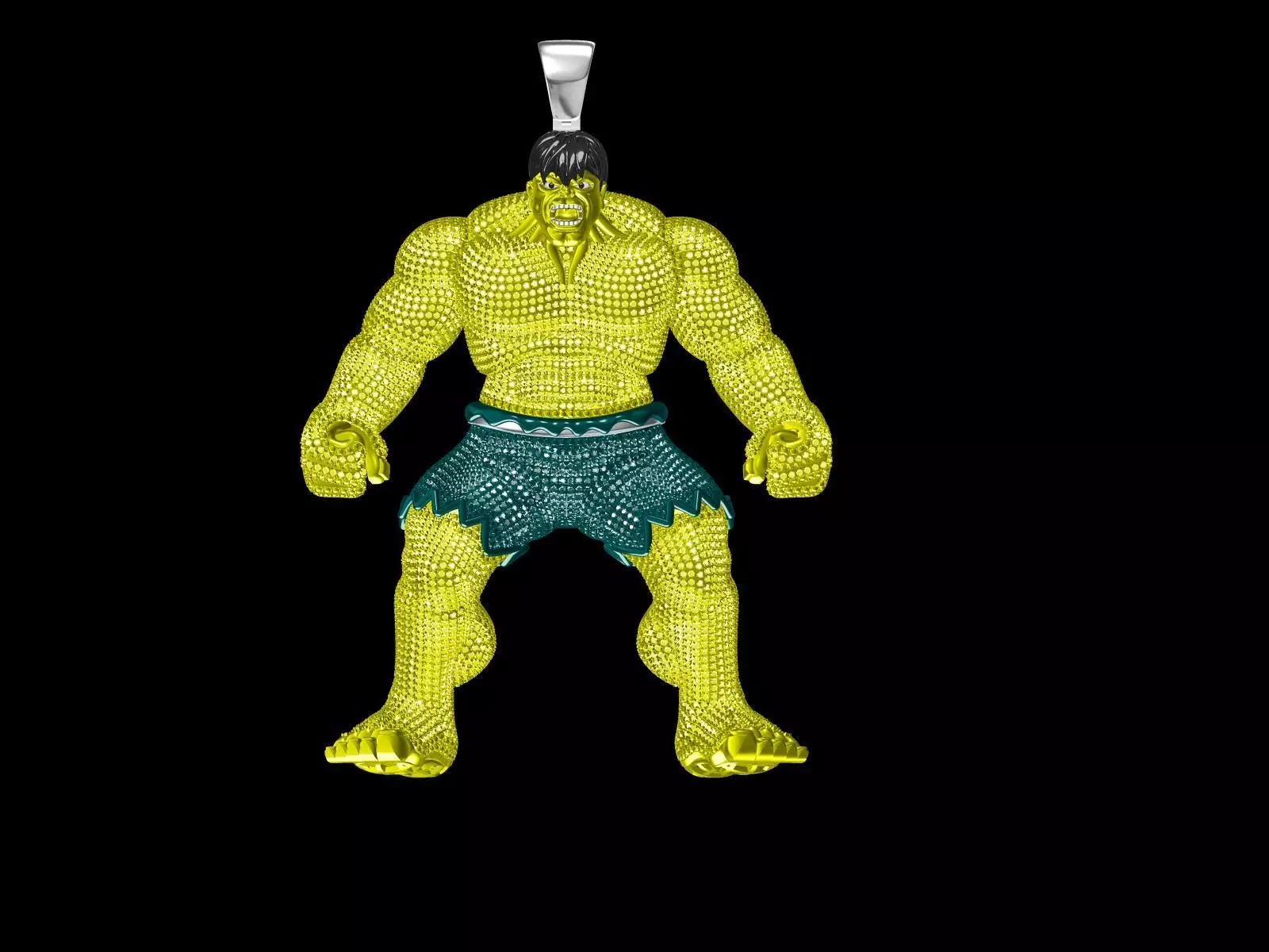 HIP HOP JEWELLERY HULK 3D print model