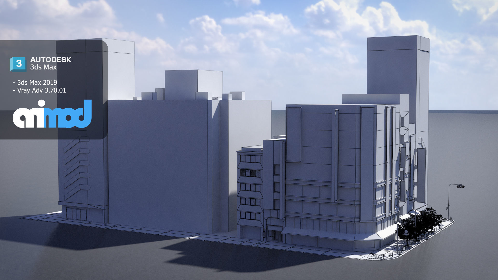 Japanese Streetscape Akihabara 0003 3D model_9