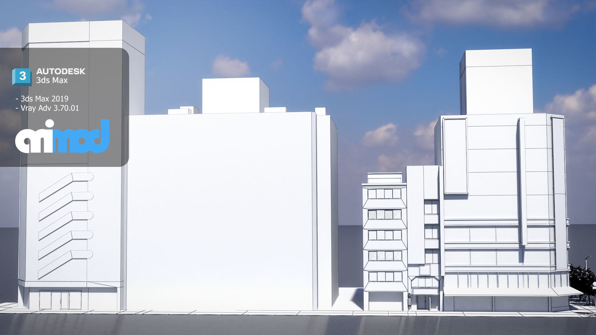 Japanese Streetscape Akihabara 0003 3D model_7