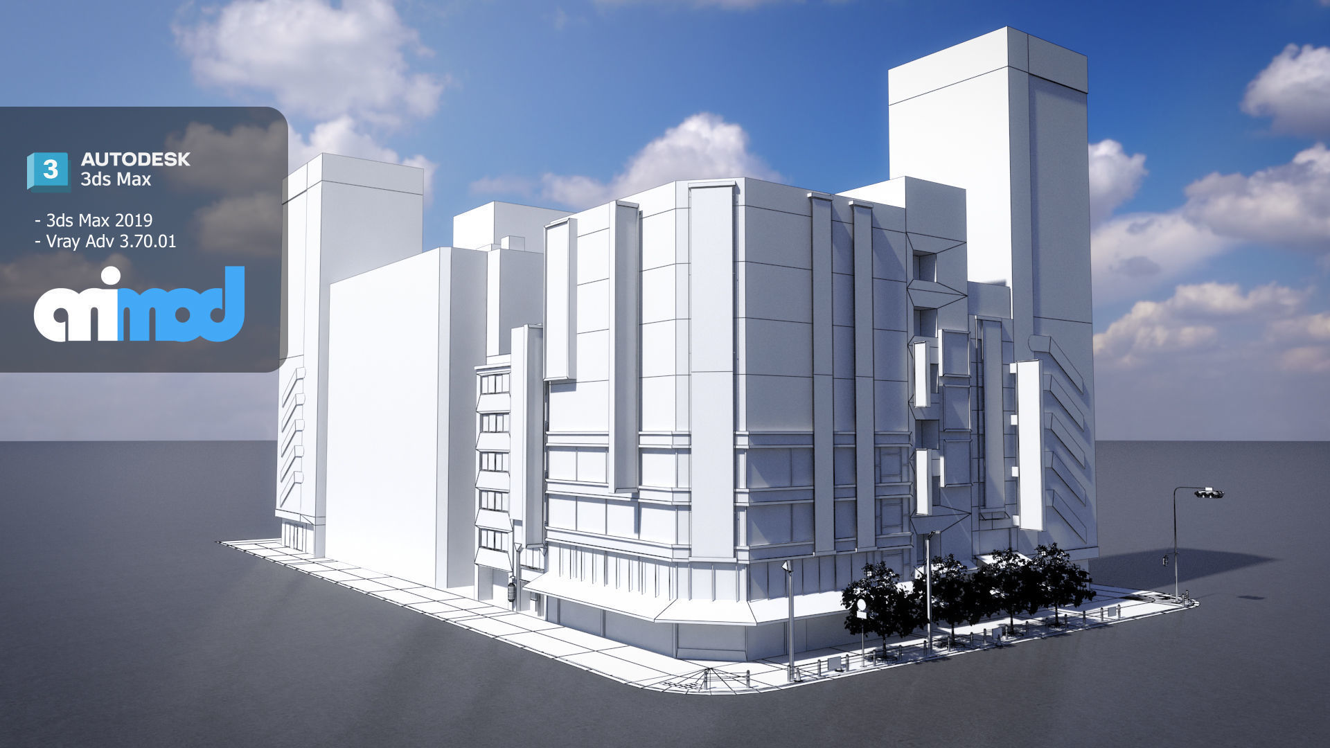 Japanese Streetscape Akihabara 0003 3D model_5