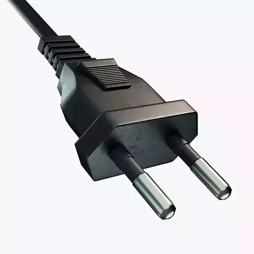 Power Plug Type C Low-poly 3D model